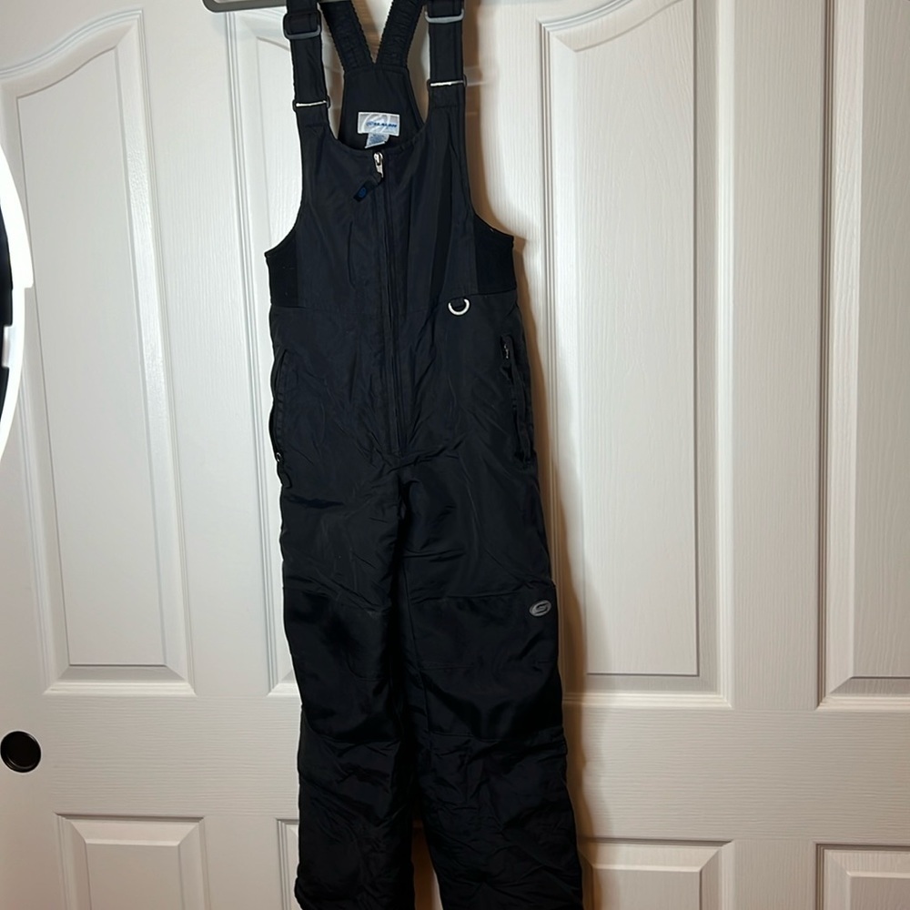 Youth Slalom Insulated Bibs Overalls Medium Black